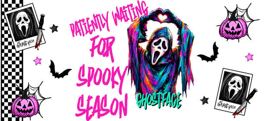 Spooky Horror Season UV DTF Cup Wrap Design