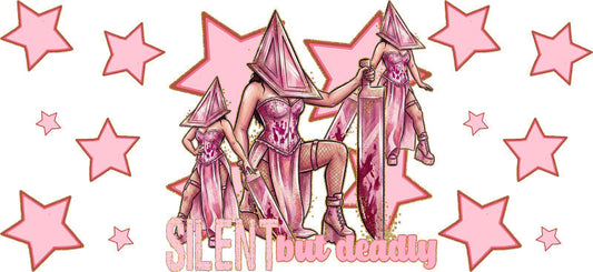 Halloween Doll Character UV DTF Cup Wrap Design