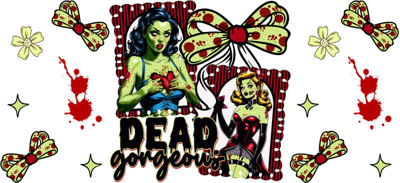 Halloween Dead Character UV DTF Cup Wrap Tumbler Decal