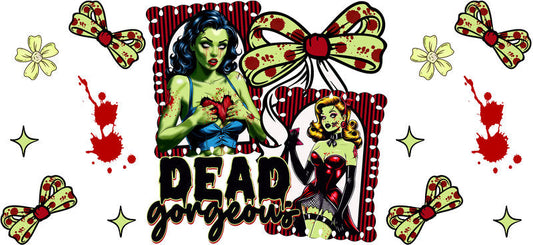 Halloween Dead Character UV DTF Cup Wrap Tumbler Decal