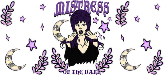 Gothic Witch Halloween UV DTF Cup Wrap Design