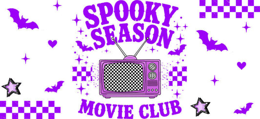 Halloween Social Club UV DTF Cup Wrap Design