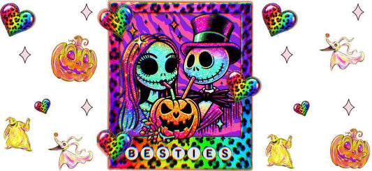 Halloween Best Friends UV DTF Cup Wrap Design