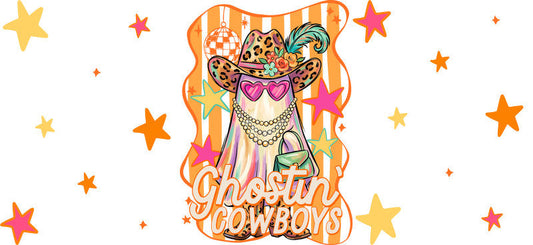 Halloween Boo Character UV DTF Cup Wrap Design