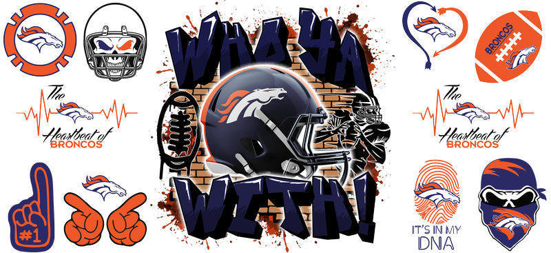 32 Team Football UV DTF Cup Wrap Tumbler Decal Glass Can Wrap for 16oz Libbey KA-12104
