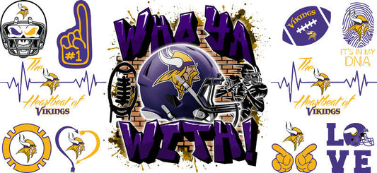 32 Team Football UV DTF Cup Wrap Tumbler Decal Glass Can Wrap for 16oz Libbey KA-12122
