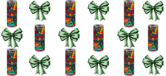 Energy Drink Bow aesthetic UV DTF Cup Wrap for 16oz Glass Can Libbey KA-12355