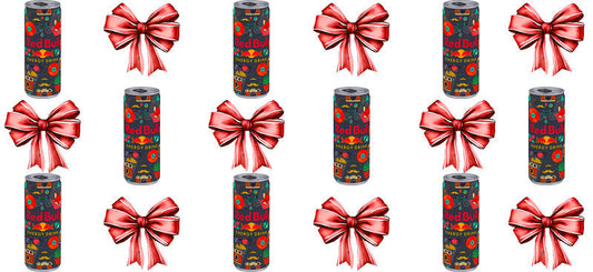 Energy Drink Bow aesthetic UV DTF Cup Wrap for 16oz Glass Can Libbey KA-12356