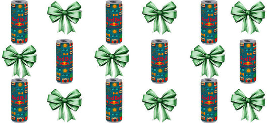 Energy Drink Bow aesthetic UV DTF Cup Wrap for 16oz Glass Can Libbey KA-12357