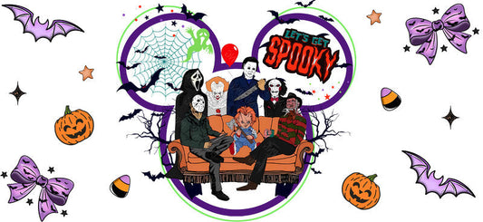 Halloween  UV DTF Cup Wrap Tumbler Decal Glass Can Wrap for 16oz Libbey KA-12382