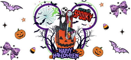 Halloween  UV DTF Cup Wrap Tumbler Decal Glass Can Wrap for 16oz Libbey KA-12384