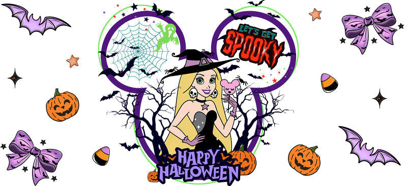 Halloween  UV DTF Cup Wrap Tumbler Decal Glass Can Wrap for 16oz Libbey KA-12402