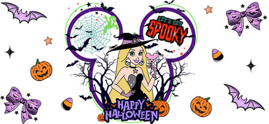 Halloween  UV DTF Cup Wrap Tumbler Decal Glass Can Wrap for 16oz Libbey KA-12402