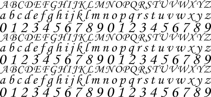 Alphabet & Number Font UV DTF Cup Wrap Transfer for Personalized Tumblers KA-12587