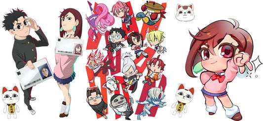 Supernatural Anime Characters UV DTF Transfer for 16oz Glass Can KA-13039