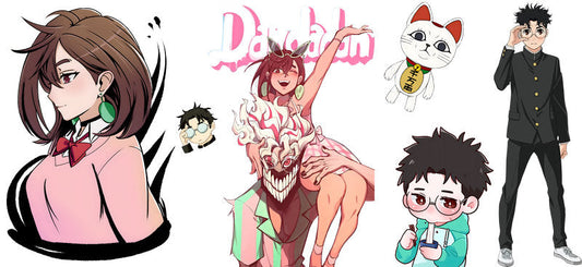 Supernatural Anime Characters UV DTF Transfer for 16oz Glass Can KA-13045