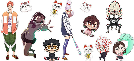 Supernatural Anime Characters UV DTF Transfer for 16oz Glass Can KA-13059