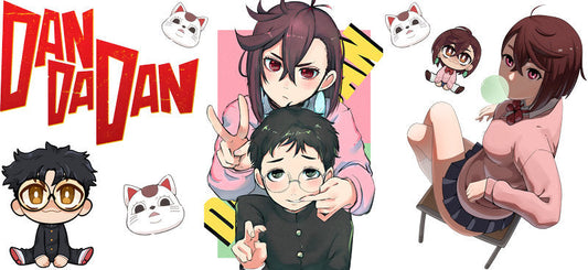 Supernatural Anime Characters UV DTF Transfer for 16oz Glass Can KA-13072
