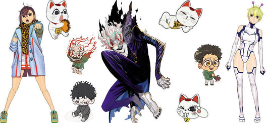 Supernatural Anime Characters UV DTF Transfer for 16oz Glass Can KA-13097