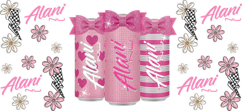 Pink Tumbler Bow Cup Wrap for 16oz Libbey Glass Can KA-13399