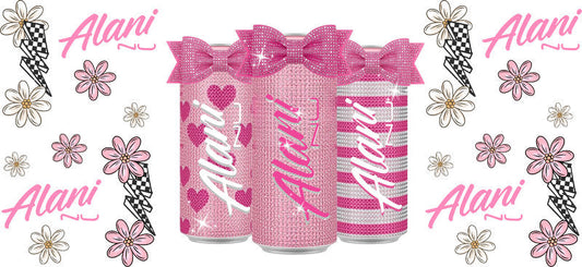 Pink Tumbler Bow Cup Wrap for 16oz Libbey Glass Can KA-13399