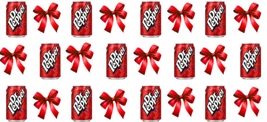 Bow Soda Can UV DTF Cup Wrap for 16oz Libbey Glass KA-13557