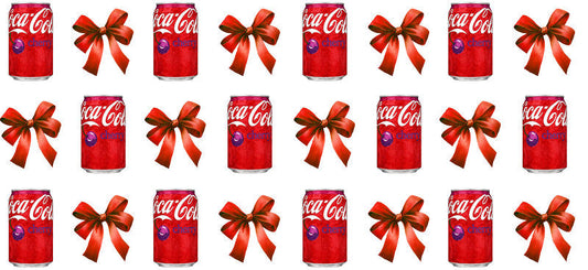 Bow Soda Can UV DTF Cup Wrap for 16oz Libbey Glass KA-13562