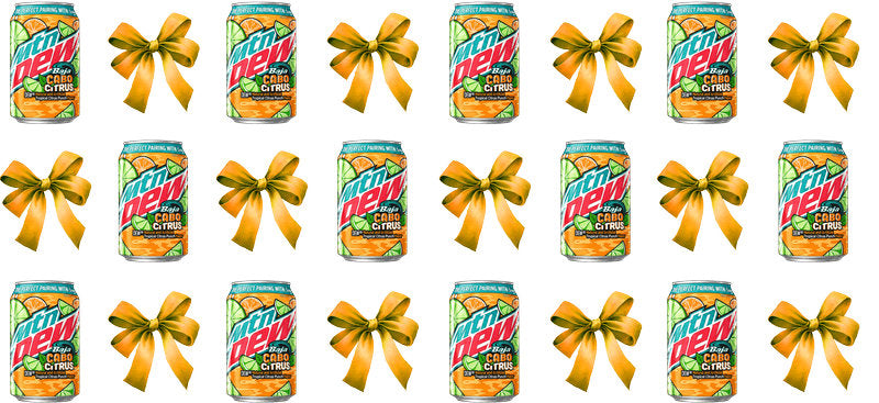 Bow Soda Can UV DTF Cup Wrap for 16oz Libbey Glass KA-13566