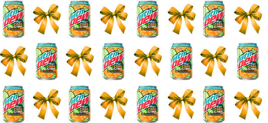 Bow Soda Can UV DTF Cup Wrap for 16oz Libbey Glass KA-13566