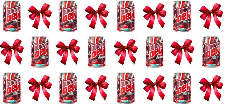 Bow Soda Can UV DTF Cup Wrap for 16oz Libbey Glass KA-13567