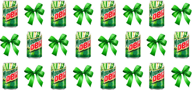 Bow Soda Can UV DTF Cup Wrap for 16oz Libbey Glass KA-13568