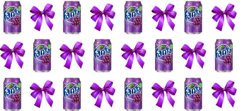 Bow Soda Can UV DTF Cup Wrap for 16oz Libbey Glass KA-13582