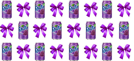 Bow Soda Can UV DTF Cup Wrap for 16oz Libbey Glass KA-13582