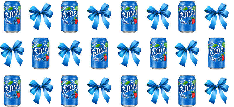 Bow Soda Can UV DTF Cup Wrap for 16oz Libbey Glass KA-13583