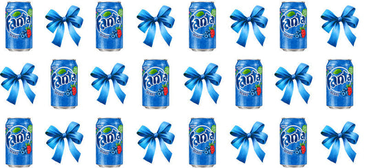 Bow Soda Can UV DTF Cup Wrap for 16oz Libbey Glass KA-13583