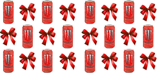 Bow Soda Can UV DTF Cup Wrap for 16oz Libbey Glass KA-13595
