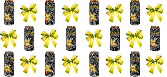 Bow Soda Can UV DTF Cup Wrap for 16oz Libbey Glass KA-13621