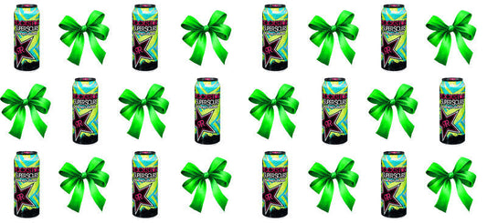 Bow Soda Can UV DTF Cup Wrap for 16oz Libbey Glass KA-13624