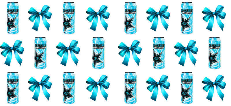 Bow Soda Can UV DTF Cup Wrap for 16oz Libbey Glass KA-13626