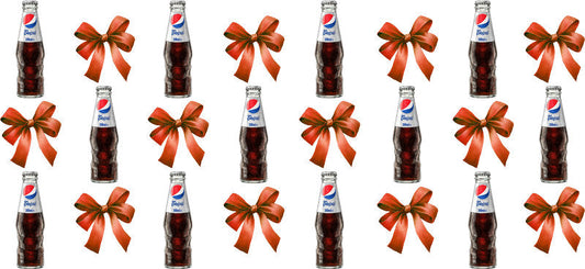 Bow Soda Can UV DTF Cup Wrap for 16oz Libbey Glass KA-13632