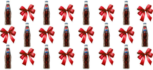 Bow Soda Can UV DTF Cup Wrap for 16oz Libbey Glass KA-13635