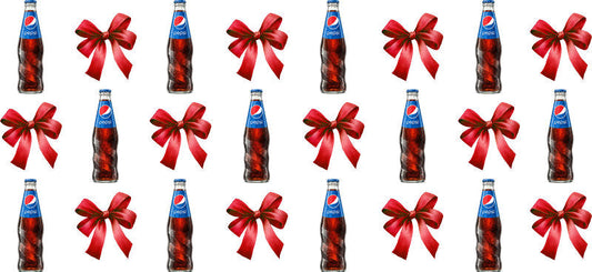 Bow Soda Can UV DTF Cup Wrap for 16oz Libbey Glass KA-13637