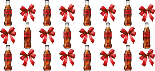 Bow Soda Can UV DTF Cup Wrap for 16oz Libbey Glass KA-13642
