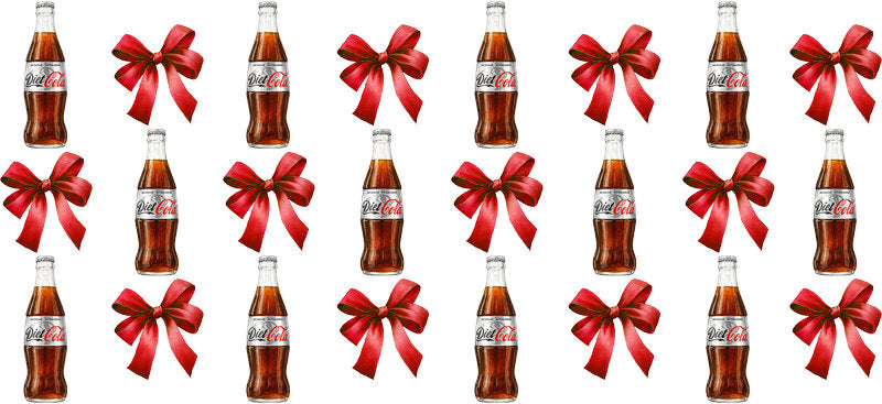 Bow Soda Can UV DTF Cup Wrap for 16oz Libbey Glass KA-13644