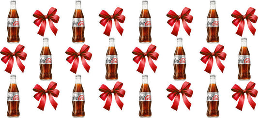 Bow Soda Can UV DTF Cup Wrap for 16oz Libbey Glass KA-13644