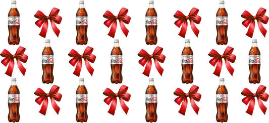 Bow Soda Can UV DTF Cup Wrap for 16oz Libbey Glass KA-13645