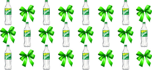 Bow Soda Can UV DTF Cup Wrap for 16oz Libbey Glass KA-13662