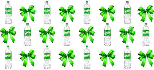 Bow Soda Can UV DTF Cup Wrap for 16oz Libbey Glass KA-13664