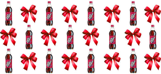 Bow Soda Can UV DTF Cup Wrap for 16oz Libbey Glass KA-13671