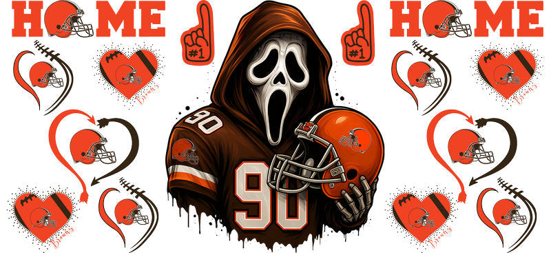 Football Team UV DTF Cup Wrap for 16oz Libbey KA-13958